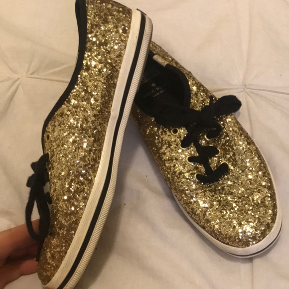 Kate spade gold sparkle keds - Picture 4 of 7